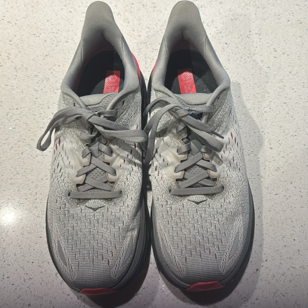 Hoka Gray and Pink Women's Athletic Shoes - Picture 2 of 4